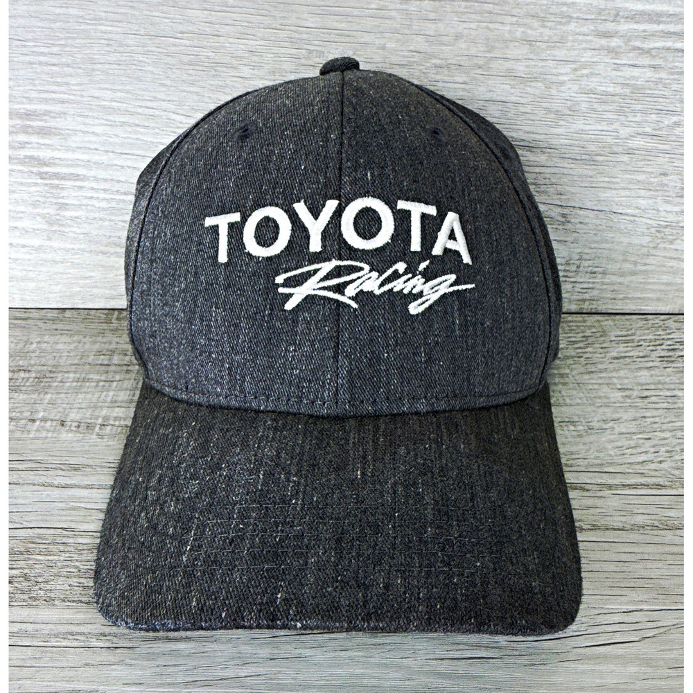 Toyota Racing Charcoal Gray Baseball Cap Hat 65% Cotton 35% Polyester